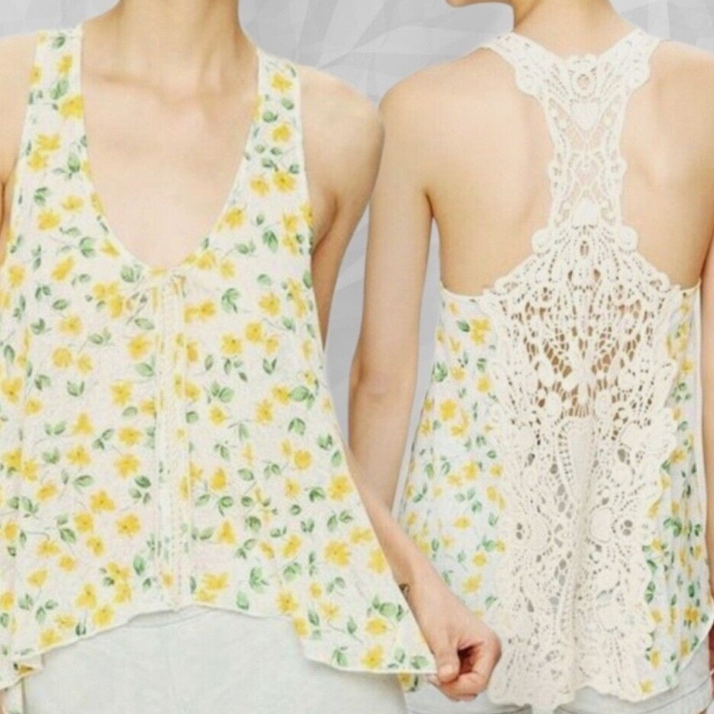 FREE PEOPLE CROCHET FLYAWAY TANK